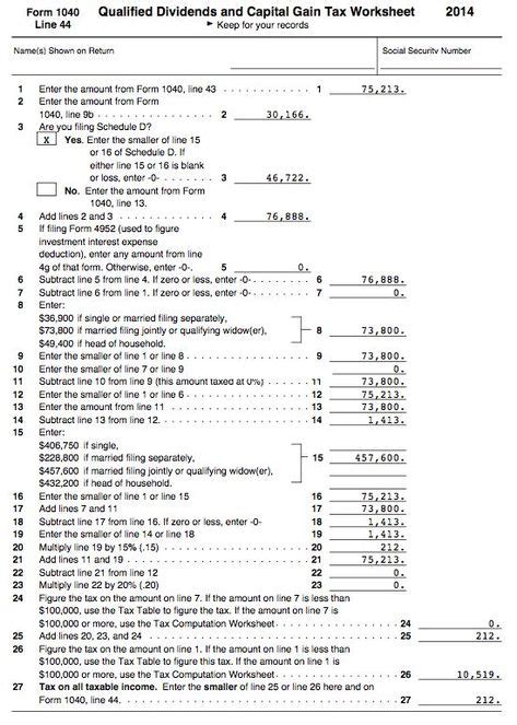 irs capital gains distributions instructions